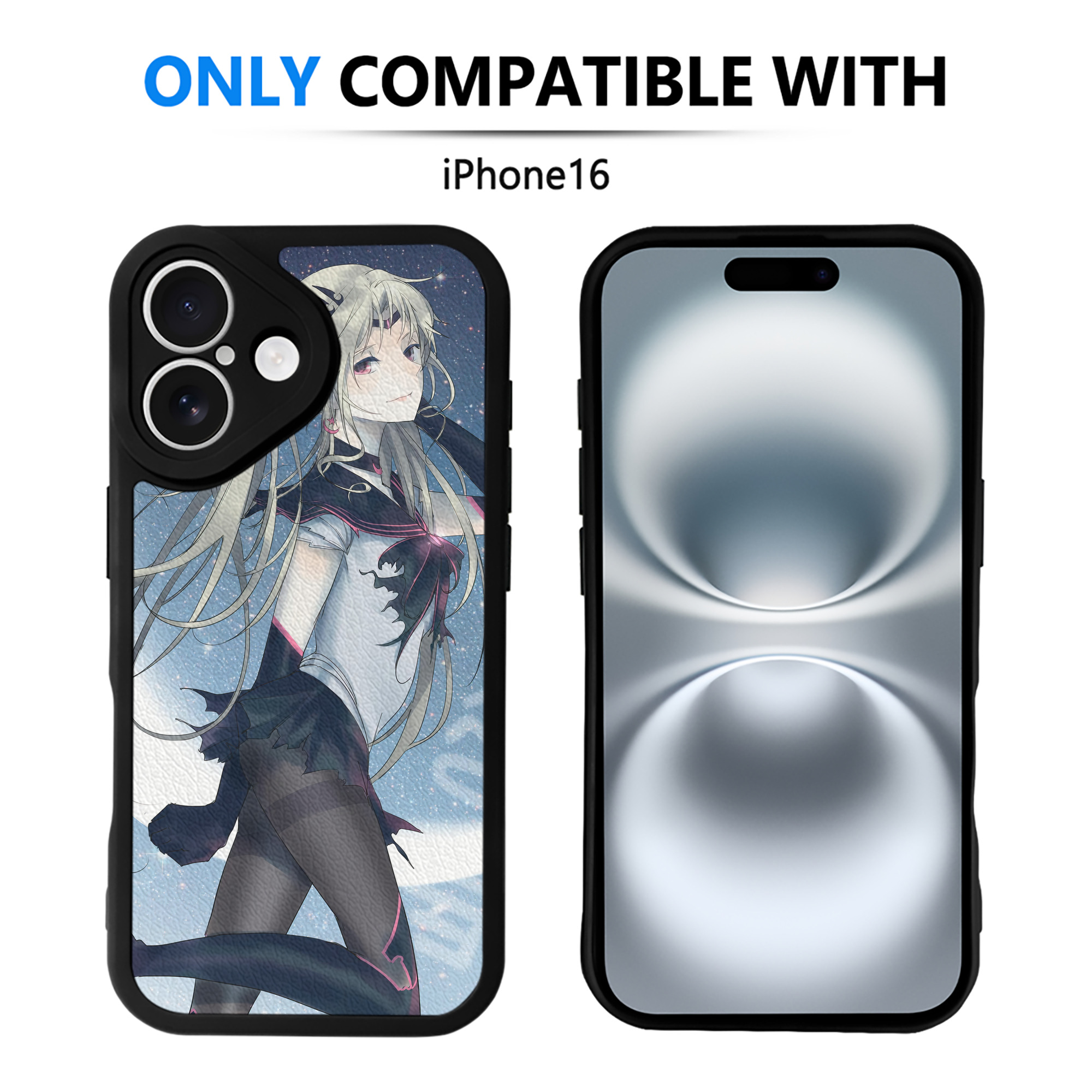 （画像用） 美少女戦士セーラームーン Sailor Moon 【iPhone 16シリーズ対応】シリコンスマホケース（レザー調） 材質：シリコン